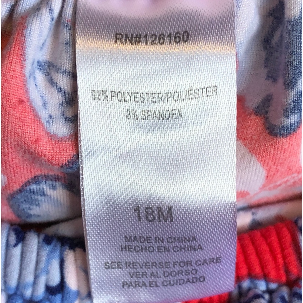 EUC Little Lass Baby Girl Romper-Red Floral,  Butterflies + Blue/White Stripes - Picture 5 of 5